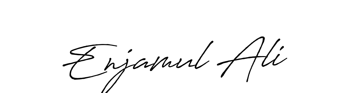 Use a signature maker to create a handwritten signature online. With this signature software, you can design (Antro_Vectra_Bolder) your own signature for name Enjamul Ali. Enjamul Ali signature style 7 images and pictures png