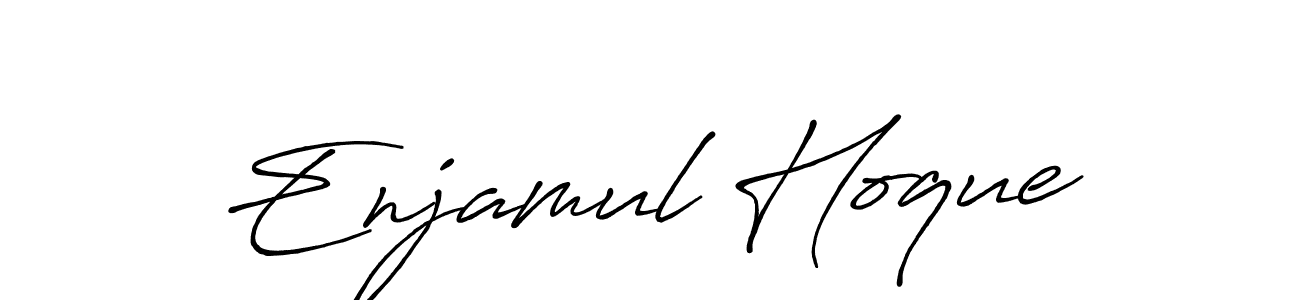 How to make Enjamul Hoque signature? Antro_Vectra_Bolder is a professional autograph style. Create handwritten signature for Enjamul Hoque name. Enjamul Hoque signature style 7 images and pictures png