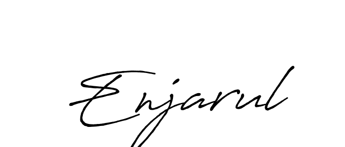 Make a beautiful signature design for name Enjarul. With this signature (Antro_Vectra_Bolder) style, you can create a handwritten signature for free. Enjarul signature style 7 images and pictures png
