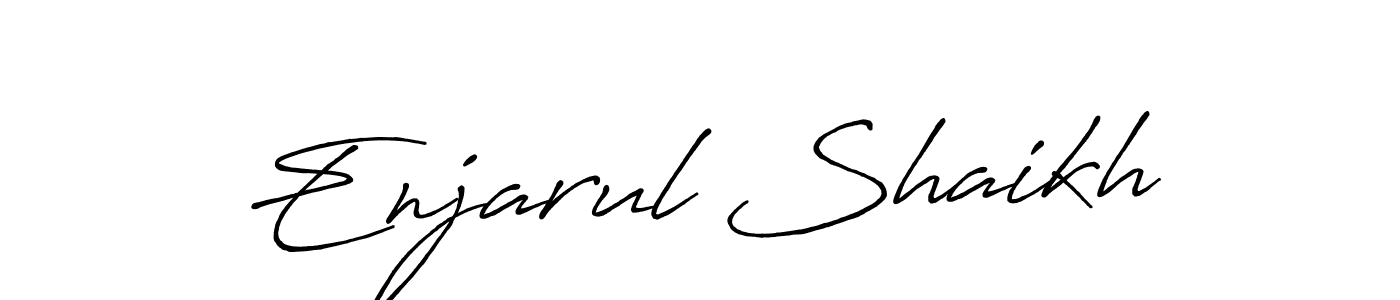 It looks lik you need a new signature style for name Enjarul Shaikh. Design unique handwritten (Antro_Vectra_Bolder) signature with our free signature maker in just a few clicks. Enjarul Shaikh signature style 7 images and pictures png