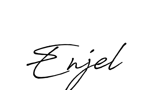 The best way (Antro_Vectra_Bolder) to make a short signature is to pick only two or three words in your name. The name Enjel include a total of six letters. For converting this name. Enjel signature style 7 images and pictures png