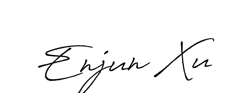Create a beautiful signature design for name Enjun Xu. With this signature (Antro_Vectra_Bolder) fonts, you can make a handwritten signature for free. Enjun Xu signature style 7 images and pictures png