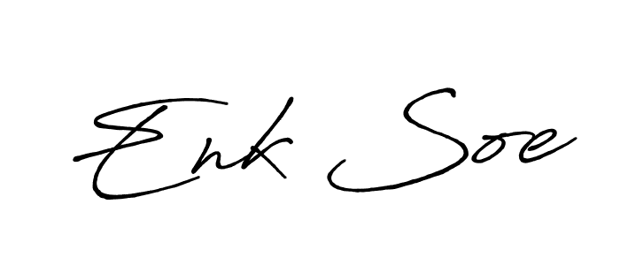Design your own signature with our free online signature maker. With this signature software, you can create a handwritten (Antro_Vectra_Bolder) signature for name Enk Soe. Enk Soe signature style 7 images and pictures png