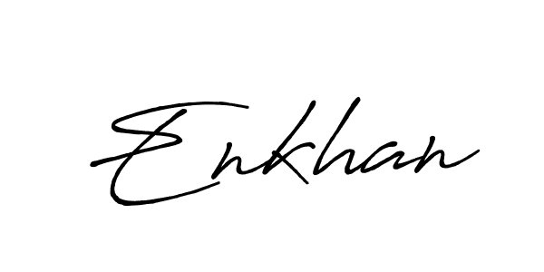 How to make Enkhan name signature. Use Antro_Vectra_Bolder style for creating short signs online. This is the latest handwritten sign. Enkhan signature style 7 images and pictures png