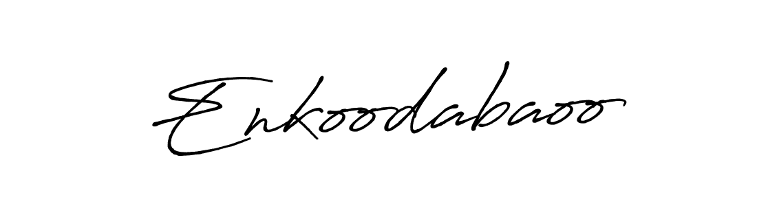 Also we have Enkoodabaoo name is the best signature style. Create professional handwritten signature collection using Antro_Vectra_Bolder autograph style. Enkoodabaoo signature style 7 images and pictures png