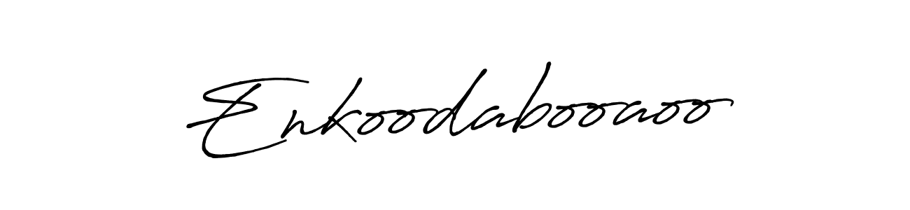 How to make Enkoodabooaoo signature? Antro_Vectra_Bolder is a professional autograph style. Create handwritten signature for Enkoodabooaoo name. Enkoodabooaoo signature style 7 images and pictures png
