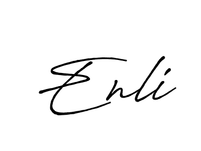 The best way (Antro_Vectra_Bolder) to make a short signature is to pick only two or three words in your name. The name Enli include a total of six letters. For converting this name. Enli signature style 7 images and pictures png