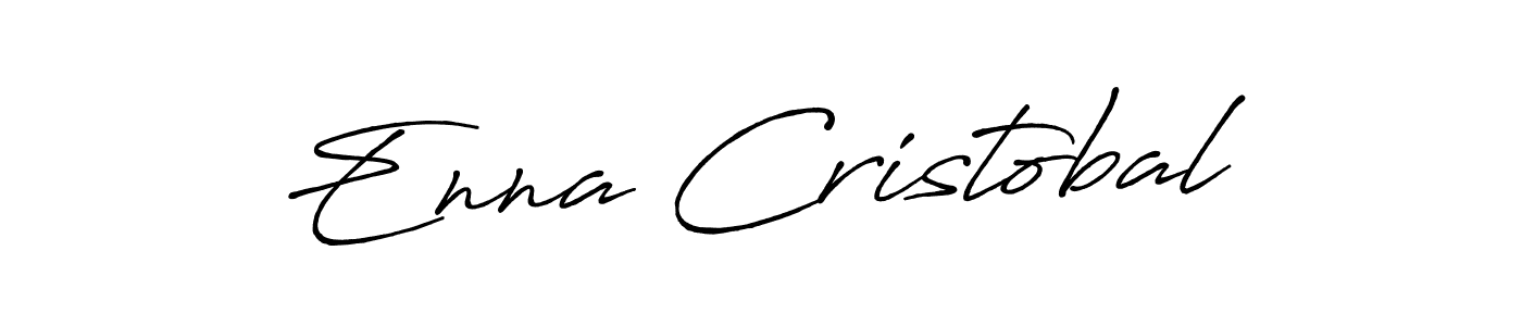 Antro_Vectra_Bolder is a professional signature style that is perfect for those who want to add a touch of class to their signature. It is also a great choice for those who want to make their signature more unique. Get Enna Cristobal name to fancy signature for free. Enna Cristobal signature style 7 images and pictures png