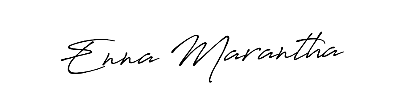 Also we have Enna Marantha name is the best signature style. Create professional handwritten signature collection using Antro_Vectra_Bolder autograph style. Enna Marantha signature style 7 images and pictures png
