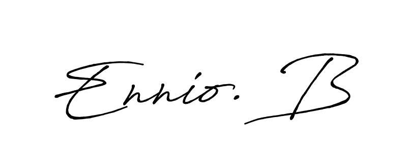 Make a beautiful signature design for name Ennio. B. Use this online signature maker to create a handwritten signature for free. Ennio. B signature style 7 images and pictures png