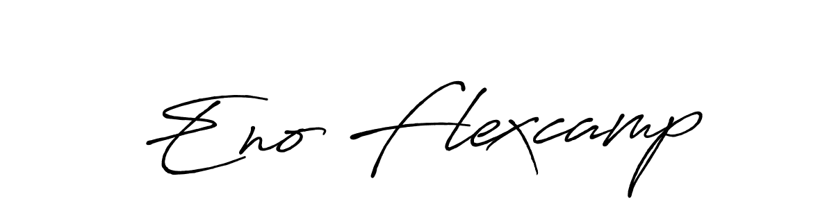 Eno Flexcamp stylish signature style. Best Handwritten Sign (Antro_Vectra_Bolder) for my name. Handwritten Signature Collection Ideas for my name Eno Flexcamp. Eno Flexcamp signature style 7 images and pictures png