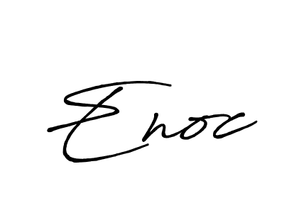 Also we have Enoc name is the best signature style. Create professional handwritten signature collection using Antro_Vectra_Bolder autograph style. Enoc signature style 7 images and pictures png