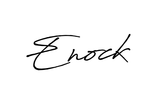 Enock stylish signature style. Best Handwritten Sign (Antro_Vectra_Bolder) for my name. Handwritten Signature Collection Ideas for my name Enock. Enock signature style 7 images and pictures png