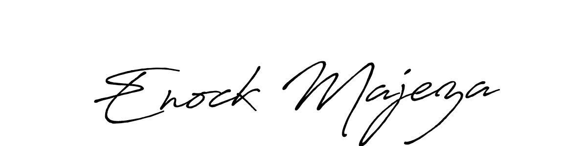 Make a beautiful signature design for name Enock Majeza. With this signature (Antro_Vectra_Bolder) style, you can create a handwritten signature for free. Enock Majeza signature style 7 images and pictures png