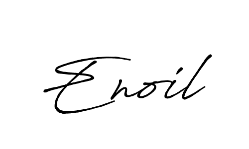 Make a beautiful signature design for name Enoil. With this signature (Antro_Vectra_Bolder) style, you can create a handwritten signature for free. Enoil signature style 7 images and pictures png