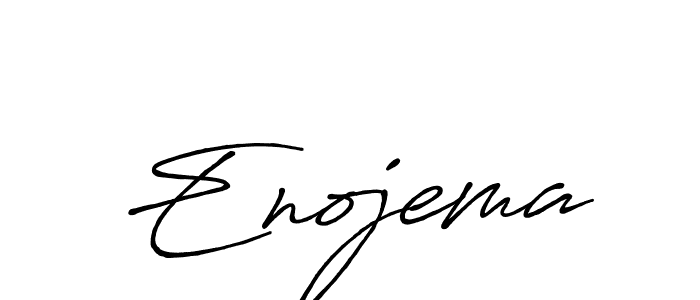 Make a beautiful signature design for name Enojema. With this signature (Antro_Vectra_Bolder) style, you can create a handwritten signature for free. Enojema signature style 7 images and pictures png