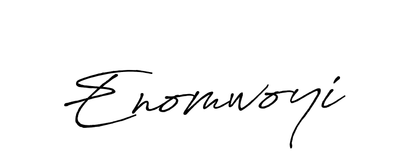 How to make Enomwoyi name signature. Use Antro_Vectra_Bolder style for creating short signs online. This is the latest handwritten sign. Enomwoyi signature style 7 images and pictures png