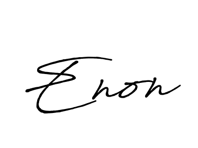 Best and Professional Signature Style for Enon. Antro_Vectra_Bolder Best Signature Style Collection. Enon signature style 7 images and pictures png