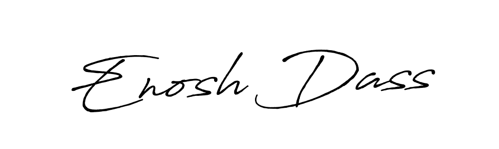 Design your own signature with our free online signature maker. With this signature software, you can create a handwritten (Antro_Vectra_Bolder) signature for name Enosh Dass. Enosh Dass signature style 7 images and pictures png