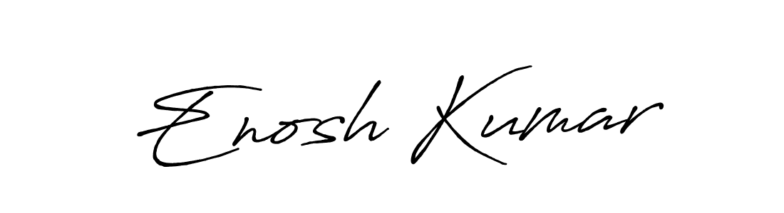 Create a beautiful signature design for name Enosh Kumar. With this signature (Antro_Vectra_Bolder) fonts, you can make a handwritten signature for free. Enosh Kumar signature style 7 images and pictures png