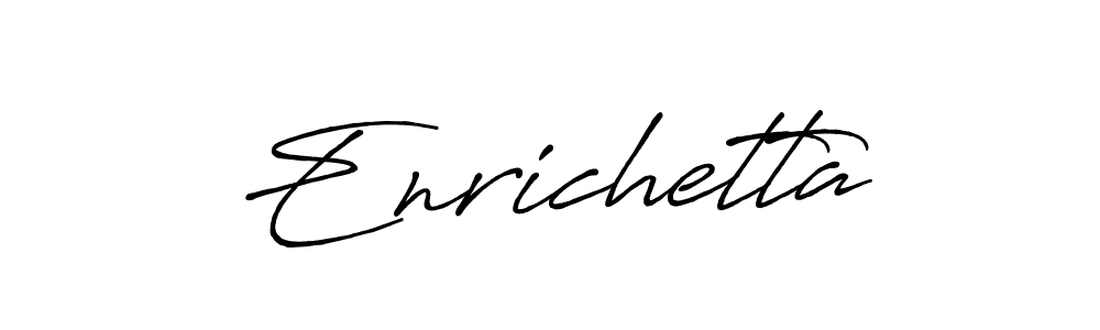 Enrichetta stylish signature style. Best Handwritten Sign (Antro_Vectra_Bolder) for my name. Handwritten Signature Collection Ideas for my name Enrichetta. Enrichetta signature style 7 images and pictures png