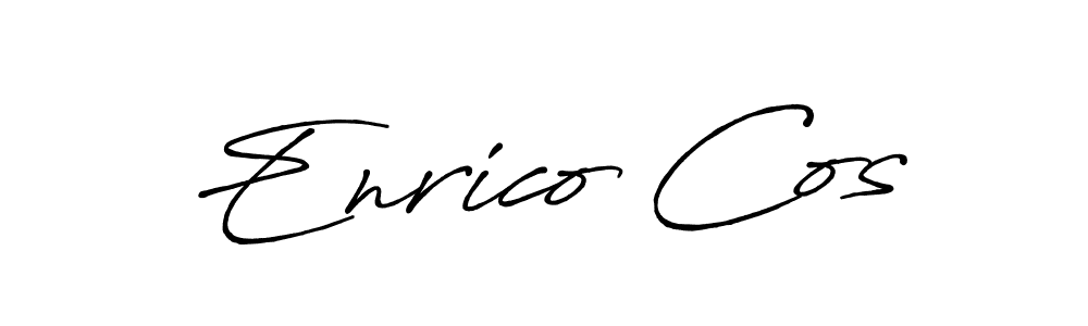 Create a beautiful signature design for name Enrico Cos. With this signature (Antro_Vectra_Bolder) fonts, you can make a handwritten signature for free. Enrico Cos signature style 7 images and pictures png