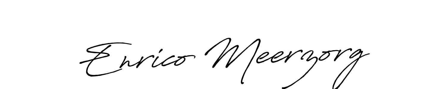 Make a short Enrico Meerzorg signature style. Manage your documents anywhere anytime using Antro_Vectra_Bolder. Create and add eSignatures, submit forms, share and send files easily. Enrico Meerzorg signature style 7 images and pictures png