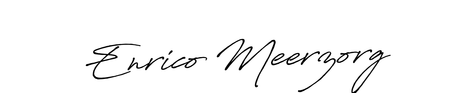 Design your own signature with our free online signature maker. With this signature software, you can create a handwritten (Antro_Vectra_Bolder) signature for name Enrico Meerzorg. Enrico Meerzorg signature style 7 images and pictures png