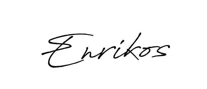 You should practise on your own different ways (Antro_Vectra_Bolder) to write your name (Enrikos) in signature. don't let someone else do it for you. Enrikos signature style 7 images and pictures png
