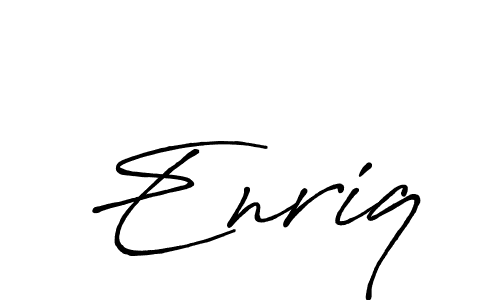 Create a beautiful signature design for name Enriq. With this signature (Antro_Vectra_Bolder) fonts, you can make a handwritten signature for free. Enriq signature style 7 images and pictures png