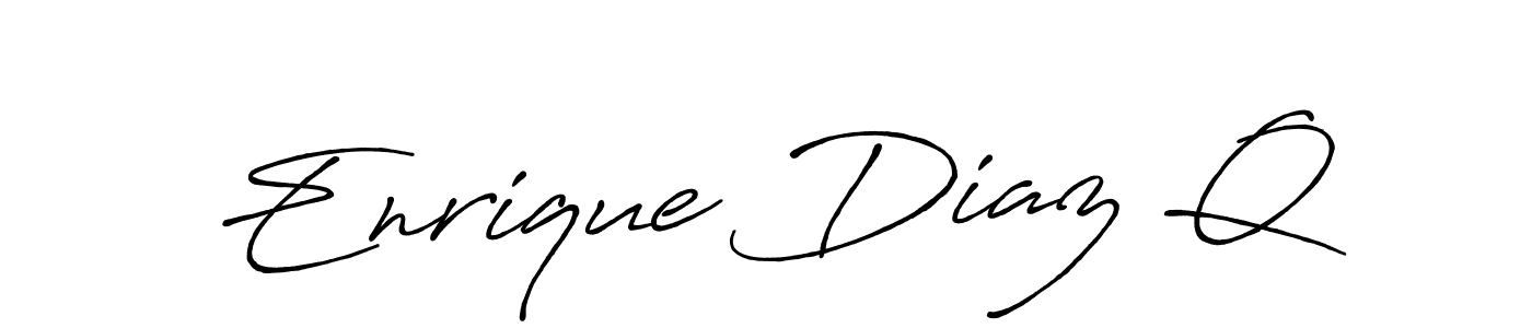 Design your own signature with our free online signature maker. With this signature software, you can create a handwritten (Antro_Vectra_Bolder) signature for name Enrique Diaz Q. Enrique Diaz Q signature style 7 images and pictures png