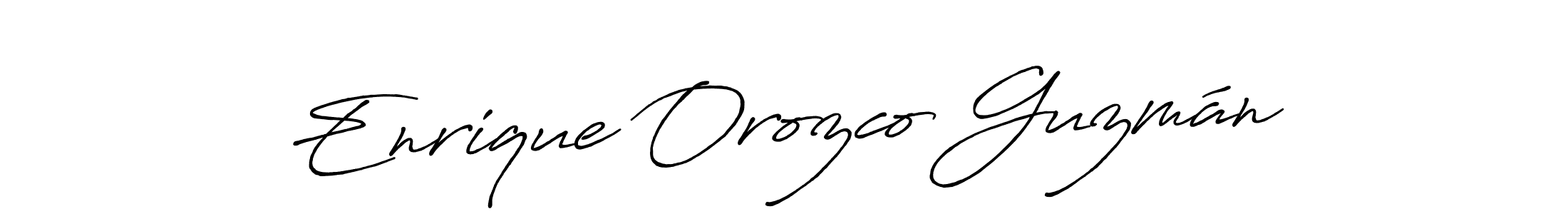 How to make Enrique Orozco Guzmán name signature. Use Antro_Vectra_Bolder style for creating short signs online. This is the latest handwritten sign. Enrique Orozco Guzmán signature style 7 images and pictures png