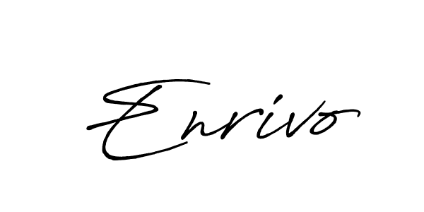 You should practise on your own different ways (Antro_Vectra_Bolder) to write your name (Enrivo) in signature. don't let someone else do it for you. Enrivo signature style 7 images and pictures png