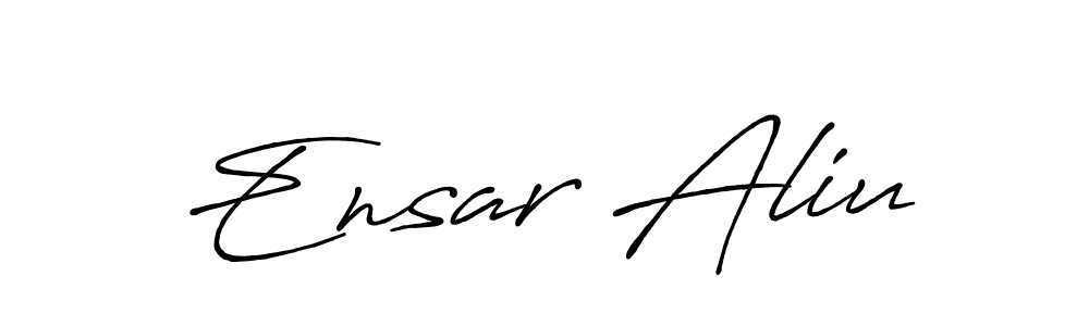 if you are searching for the best signature style for your name Ensar Aliu. so please give up your signature search. here we have designed multiple signature styles  using Antro_Vectra_Bolder. Ensar Aliu signature style 7 images and pictures png