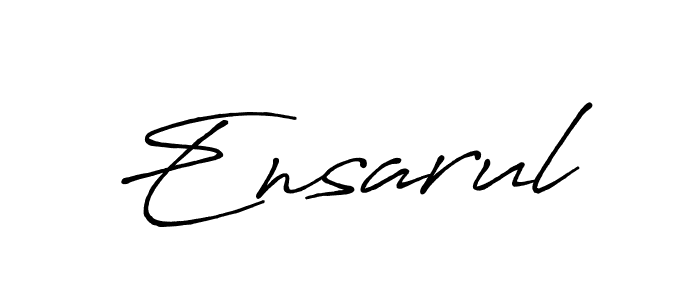 You should practise on your own different ways (Antro_Vectra_Bolder) to write your name (Ensarul) in signature. don't let someone else do it for you. Ensarul signature style 7 images and pictures png