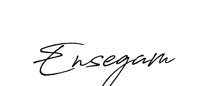 Create a beautiful signature design for name Ensegam. With this signature (Antro_Vectra_Bolder) fonts, you can make a handwritten signature for free. Ensegam signature style 7 images and pictures png