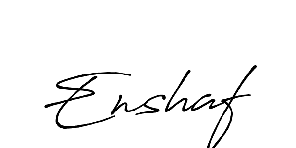 Create a beautiful signature design for name Enshaf. With this signature (Antro_Vectra_Bolder) fonts, you can make a handwritten signature for free. Enshaf signature style 7 images and pictures png