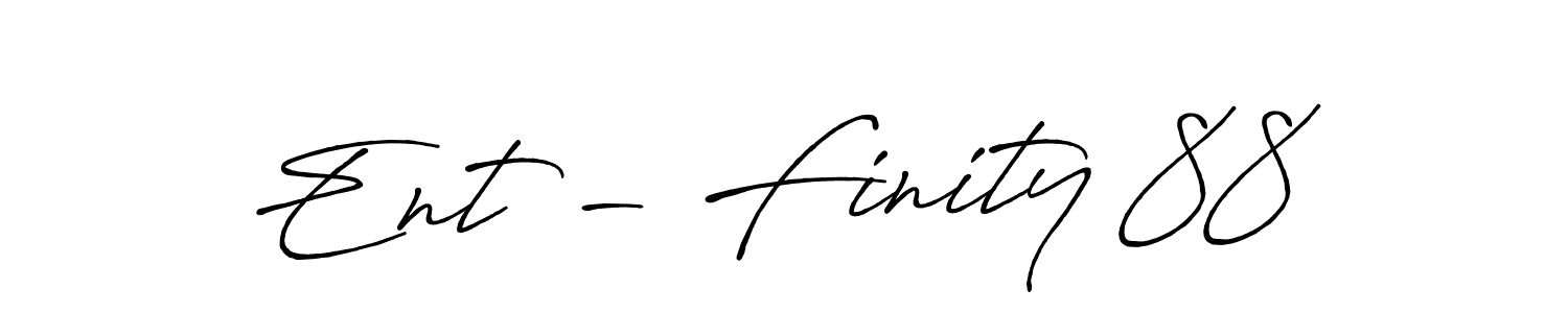 Ent - Finity 88 stylish signature style. Best Handwritten Sign (Antro_Vectra_Bolder) for my name. Handwritten Signature Collection Ideas for my name Ent - Finity 88. Ent - Finity 88 signature style 7 images and pictures png
