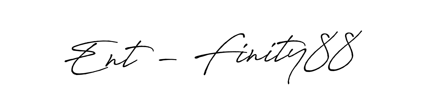 Make a beautiful signature design for name Ent - Finity88. With this signature (Antro_Vectra_Bolder) style, you can create a handwritten signature for free. Ent - Finity88 signature style 7 images and pictures png