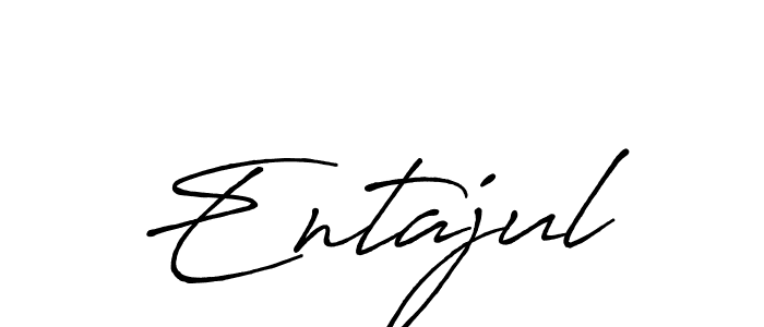 You should practise on your own different ways (Antro_Vectra_Bolder) to write your name (Entajul) in signature. don't let someone else do it for you. Entajul signature style 7 images and pictures png