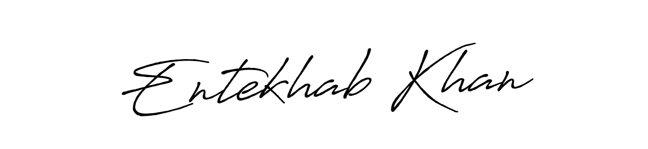 Once you've used our free online signature maker to create your best signature Antro_Vectra_Bolder style, it's time to enjoy all of the benefits that Entekhab Khan name signing documents. Entekhab Khan signature style 7 images and pictures png