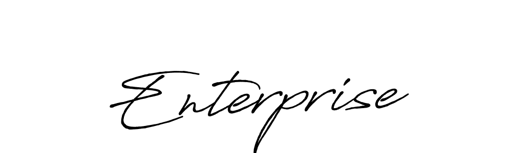 Create a beautiful signature design for name Enterprise. With this signature (Antro_Vectra_Bolder) fonts, you can make a handwritten signature for free. Enterprise signature style 7 images and pictures png