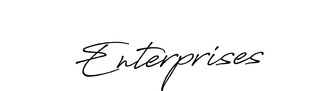 It looks lik you need a new signature style for name Enterprises. Design unique handwritten (Antro_Vectra_Bolder) signature with our free signature maker in just a few clicks. Enterprises signature style 7 images and pictures png