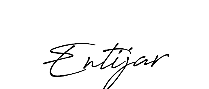Make a beautiful signature design for name Entijar. Use this online signature maker to create a handwritten signature for free. Entijar signature style 7 images and pictures png
