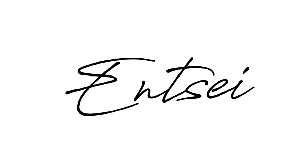 How to make Entsei signature? Antro_Vectra_Bolder is a professional autograph style. Create handwritten signature for Entsei name. Entsei signature style 7 images and pictures png