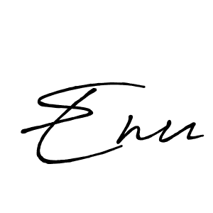 Use a signature maker to create a handwritten signature online. With this signature software, you can design (Antro_Vectra_Bolder) your own signature for name Enu. Enu signature style 7 images and pictures png