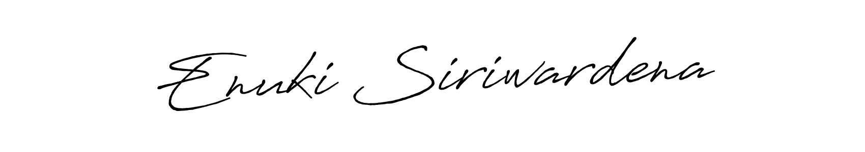 Use a signature maker to create a handwritten signature online. With this signature software, you can design (Antro_Vectra_Bolder) your own signature for name Enuki Siriwardena. Enuki Siriwardena signature style 7 images and pictures png