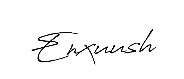 Make a beautiful signature design for name Enxuush. With this signature (Antro_Vectra_Bolder) style, you can create a handwritten signature for free. Enxuush signature style 7 images and pictures png