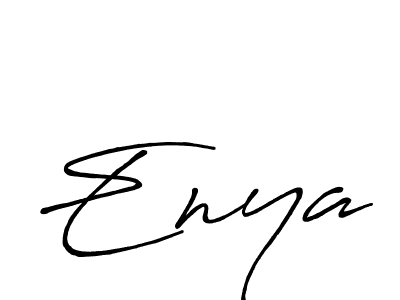 Use a signature maker to create a handwritten signature online. With this signature software, you can design (Antro_Vectra_Bolder) your own signature for name Enya. Enya signature style 7 images and pictures png