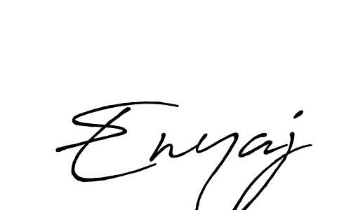 Enyaj stylish signature style. Best Handwritten Sign (Antro_Vectra_Bolder) for my name. Handwritten Signature Collection Ideas for my name Enyaj. Enyaj signature style 7 images and pictures png